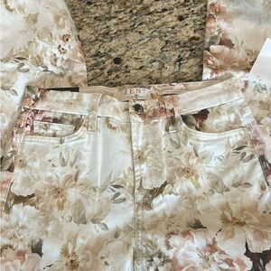 JEN 7 7 for all mankind floral Jeans